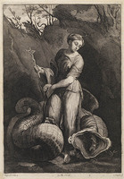 KG 05556
          <br/>
          Margareta van Antiochië trotseert de draak
          <br/>
          <em>Troyen, Jan van (ca.1610-na 1671)</em>